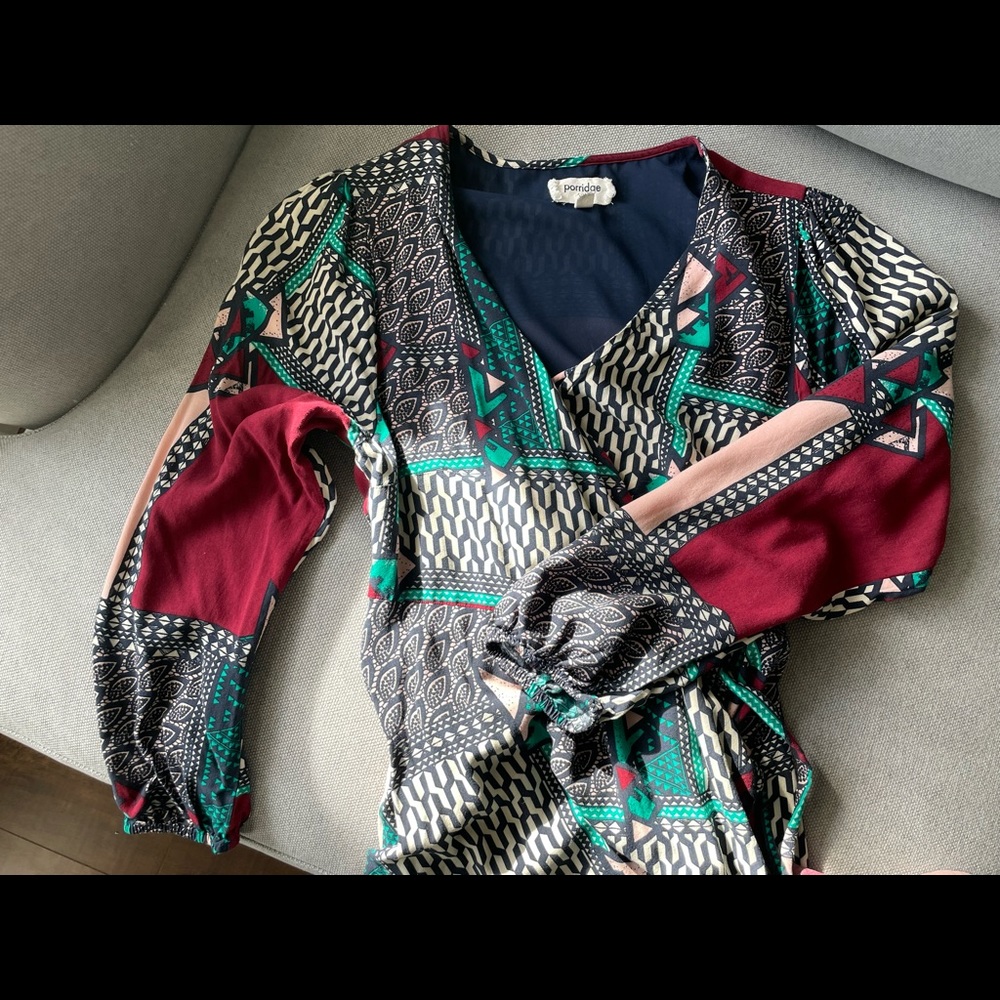 Anthropologie Virginia Wrap Maxi Dress